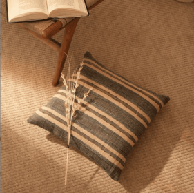 Andcrafted Reversible Weave Stripe Throw Pillow 20x20