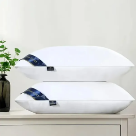 Bed Pillows Blue 2pack (Option: QUEEN)
