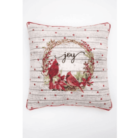 Merry Christmas Cheer Jacquard Machine Woven Throw Pillow-24X24 (Option: WhiteRed3)